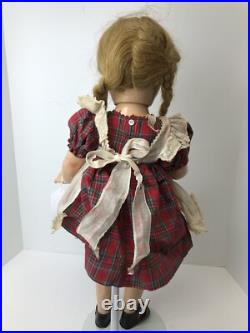 24 Antique Vintage Madame Alexander Mcguffey Anna All Original Compo Doll #ME