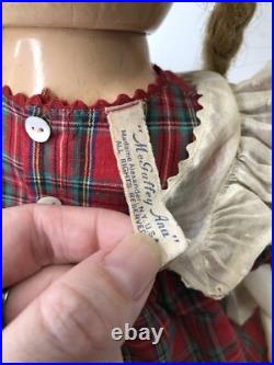 24 Antique Vintage Madame Alexander Mcguffey Anna All Original Compo Doll #ME