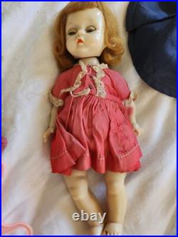 2 1950's Vintage Madame Alexander Dolls Lot, Ginny Wardrobe, Clothes, Accessory