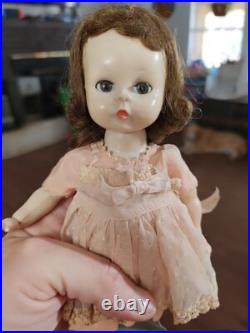 2 1950's Vintage Madame Alexander Dolls Lot, Ginny Wardrobe, Clothes, Accessory