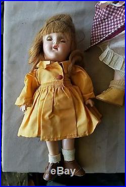 2 Vintage Doll Composition Marked One Princess Elizabeth Alexander Doll Co