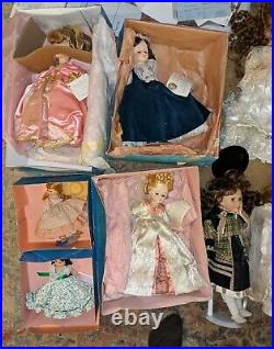 34x Madame Alexander Dolls & Other Various Doll Lot President Wife & Little Wome