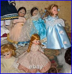 34x Madame Alexander Dolls & Other Various Doll Lot President Wife & Little Wome
