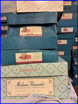 40+ Yr Old Madam Alexander Dolls. Have 22, 18, 14 and 12 Dolls. 100 Dolls