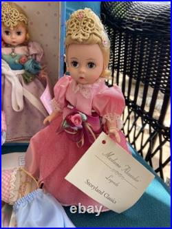 4 1990's Madame Alexander 8 Dolls Enchanted Storyland Americana Trunk Lot