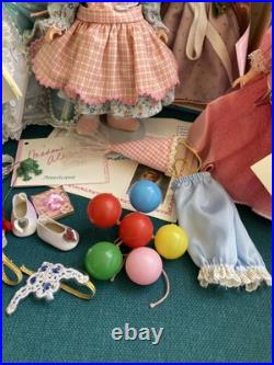 4 1990's Madame Alexander 8 Dolls Enchanted Storyland Americana Trunk Lot