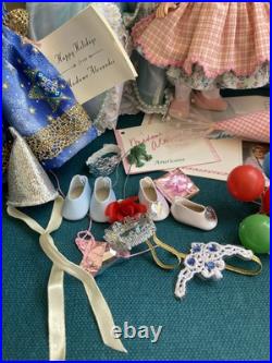 4 1990's Madame Alexander 8 Dolls Enchanted Storyland Americana Trunk Lot