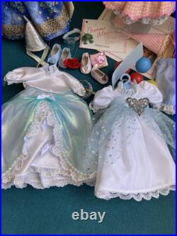 4 1990's Madame Alexander 8 Dolls Enchanted Storyland Americana Trunk Lot