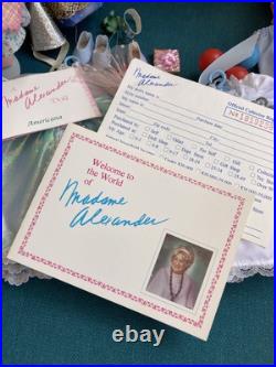 4 1990's Madame Alexander 8 Dolls Enchanted Storyland Americana Trunk Lot