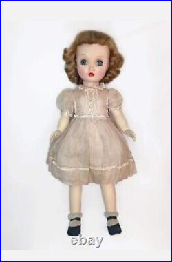 50'S MADAME ALEXANDER 24 Winnie Walker Doll Original tagged pink Dress