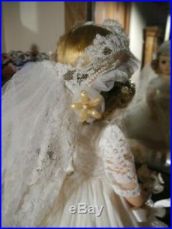 60s Elise Bride Doll Madame Alexander Marybel Face Blonde Veil TAGGED Gown Shoes