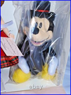 8 Madame Alexander Doll Caroling With Mickey And Minnie Christmas Disney NRFB
