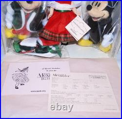 8 Madame Alexander Doll Caroling With Mickey And Minnie Christmas Disney NRFB