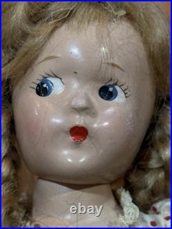 9 ANTIQUE MADAME ALEXANDER DOLL McGUFFEY ANA COMPOSITION ALL ORIGINAL