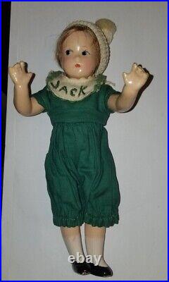 ANTIQUE 1930S MADAME ALEXANDER JACK HORNER COMPOSITION FICTION DOLL little Betty
