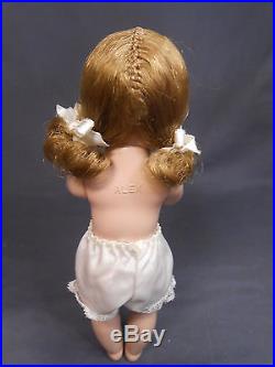 Absolutely Adorable Vintage Madame Alexander Kins Strung Doll with Side Bunches