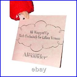 All Wrapped Up Madame Alexander 8 Exclusive Christmas Doll Box Tag Rare Holiday