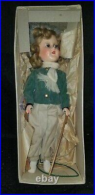 Antique Madame Alexander SONJA HENIE composition doll skiing Orig Box tag