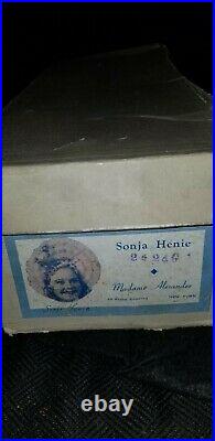 Antique Madame Alexander SONJA HENIE composition doll skiing Orig Box tag