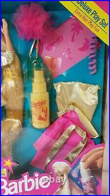 Barbie HOLLYWOOD HAIR BARBIE 1993 #10928 withhair mist Deluxe Play Set
