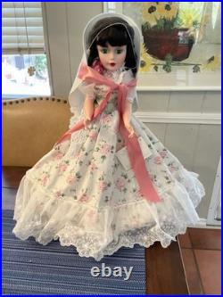 Beautiful 21 Madame Alexander Scarlett O`hara Doll In Picnic Dress #0475