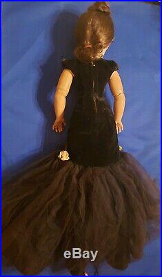 Beautiful, Original CISSY Auburn Haired DOLL 1956 withShoes, Gown, Slip, ring