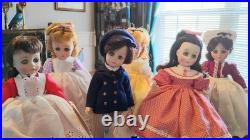 Beautiful Set of six Madame Alexander Little Women Dolls 11 to 12 inch READ