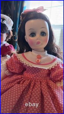 Beautiful Set of six Madame Alexander Little Women Dolls 11 to 12 inch READ