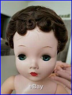 Beautiful original Cissy Brunette with fancy up do hairstyle 1956