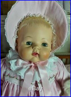 Big Beautiful Vintage 24 Madame Alexander Kitten Baby Doll