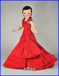 Brunette Cissy mint and complete in Red Ball gown