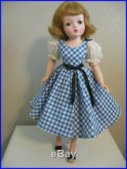 CISSY'S 1955 BLUE & WHITE CHECK DAY DRESS-PLEASE READ DESCRIPTION (No Doll)