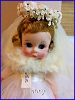 Collectible Rare Vintage 1950s #383 By Madame AlexanderWendy Bridal Doll
