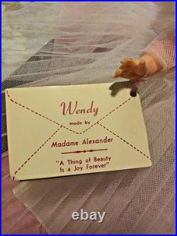 Collectible Rare Vintage 1950s #383 By Madame AlexanderWendy Bridal Doll