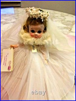 Collectible Rare Vintage 1950s #383 By Madame AlexanderWendy Bridal Doll