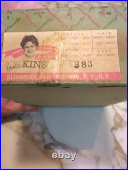 Collectible Rare Vintage 1950s #383 By Madame AlexanderWendy Bridal Doll