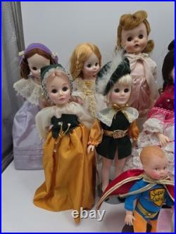 Collection Lot Of 11 Madame Alexander Dolls W Stands Prince Charming Opera+++