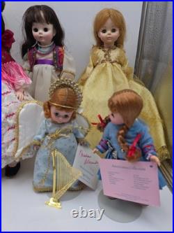 Collection Lot Of 11 Madame Alexander Dolls W Stands Prince Charming Opera+++