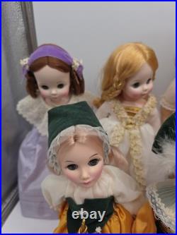 Collection Lot Of 11 Madame Alexander Dolls W Stands Prince Charming Opera+++