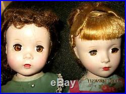 Complete Set 1949 Little Women Madame Alexander Hard Plastic Dolls Tagged Outfit