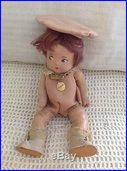 DIONNE QUINT TODDLERS 7-1/2 INCHES TALL ALL ORIGINAL 1936
