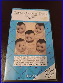 Dionne Quintuplet Dolls VHS Madame Alexander Quint Lullaby 1934 1939'36 Catalog
