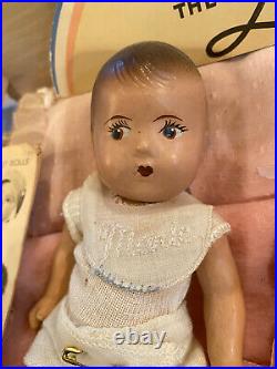 Dionne Quintuplets 1935 Madame Alexander Dolls In Orig Bed & Store Display Exc