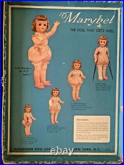 EUC Vintage 15 Madame Alexander Marybel Doll Gets Well In Original Box 1958