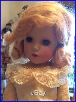 Early 17 Vintage Beautiful Hard Plastic Mohair MADAME ALEXANDER BRIDE Doll