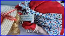 Early Madame Alexander-Kin 1953 Heavier Body Strung Doll SLNW in School Outfit