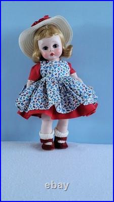 Early Madame Alexander-Kin 1953 Heavier Body Strung Doll SLNW in School Outfit