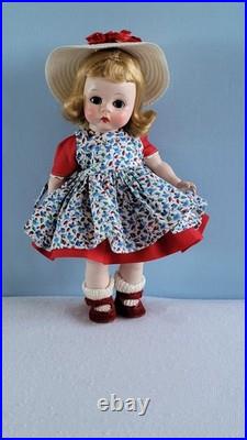 Early Madame Alexander-Kin 1953 Heavier Body Strung Doll SLNW in School Outfit