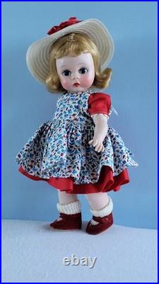 Early Madame Alexander-Kin 1953 Heavier Body Strung Doll SLNW in School Outfit