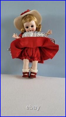 Early Madame Alexander-Kin 1953 Heavier Body Strung Doll SLNW in School Outfit